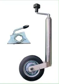500lbs 8&quot; Solid Rubber Wheel Jockey Wheel Trailer Jack