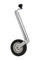 300lbs Galvanized 8" Single Rubber Wheel Stands Steel Hand Crank Screw Jack, Trailer Jack, Top Wind Swing, Trailer Jack with Jockey, Lift Jack.