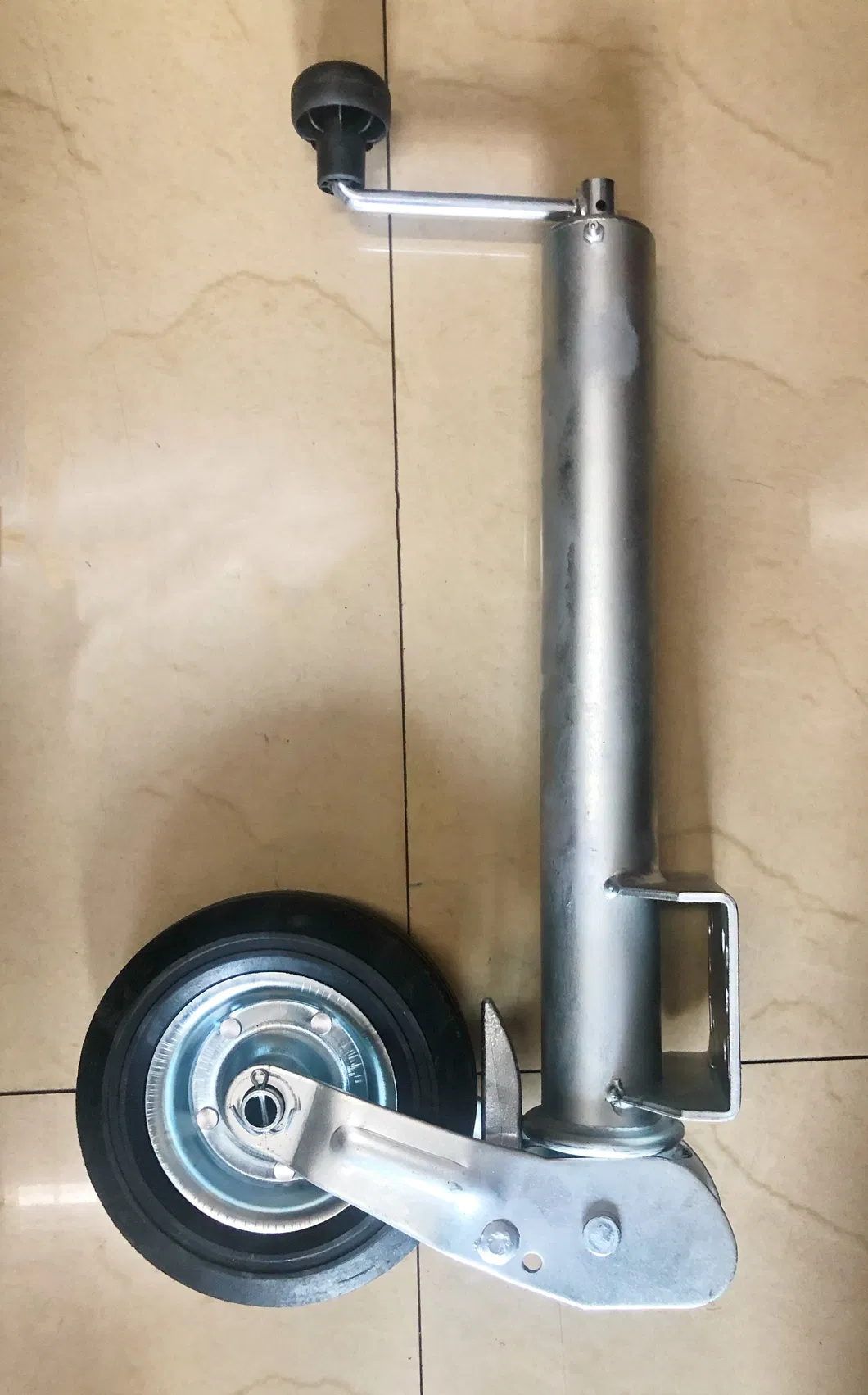 True Manufacturer of 1600lbs Hand Swing Adjustable Length Rubber Wheel Metal Trailer Jack and Auto Part, Motorhome Jack, Caravan Car Jack, Lifing Jack