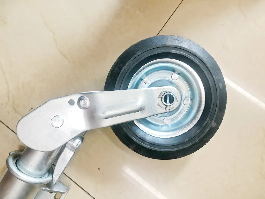 True Manufacturer of 1600lbs Hand Swing Adjustable Length Rubber Wheel Metal Trailer Jack and Auto Part, Motorhome Jack, Caravan Car Jack, Lifing Jack