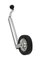 300lbs Galvanized 8" Single Rubber Wheel Stands Steel Hand Crank Screw Jack, Trailer Jack, Top Wind Swing, Trailer Jack with Jockey, Lift Jack.